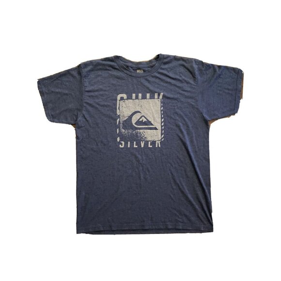Quiksilver Mens Navy Graphic T-Shirt L - Picture 1 of 4